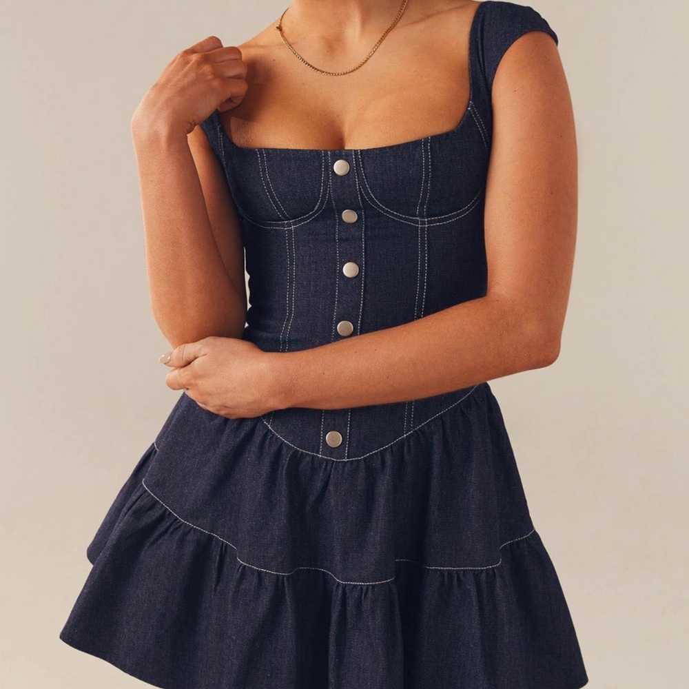 BNWT Isabella Denim Bustier Dress
